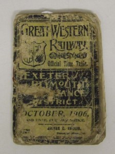 GWR Timetable (2000.13) © Royal Cornwall Museum. By kind permission from the Royal Institution of Cornwall